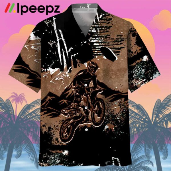 Dirt Bike Dark Mountain Hawaiian Shirt