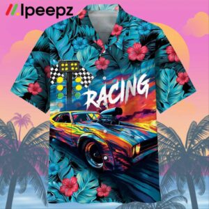 Drag Racing Tropical Hawaiian Shirt