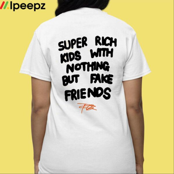 Frank Kitty Orange Super Rich Kids With Nothing But Fake Friends Shirt