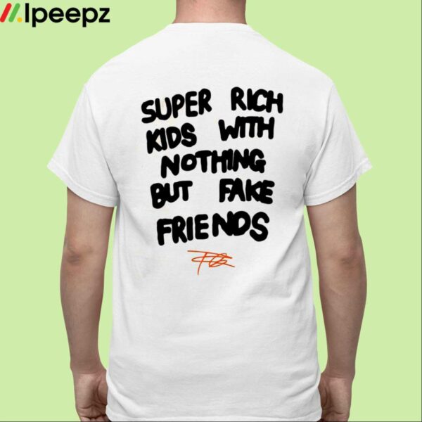 Frank Kitty Orange Super Rich Kids With Nothing But Fake Friends Shirt