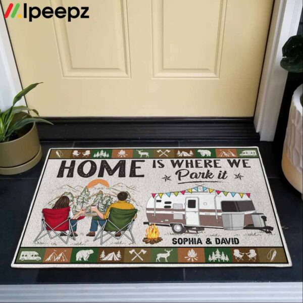 Home Is Where We Park It Sophia And David Doormat