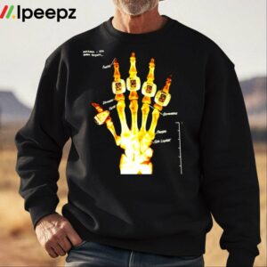 Kobe Bryant Skeleton Hand 5 Rings Shirt