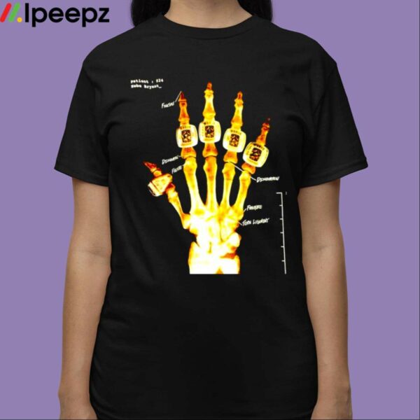 Kobe Bryant Skeleton Hand 5 Rings Shirt