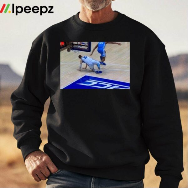 Kyle Filipowski Trips Harrison Ingram Photo Shirt