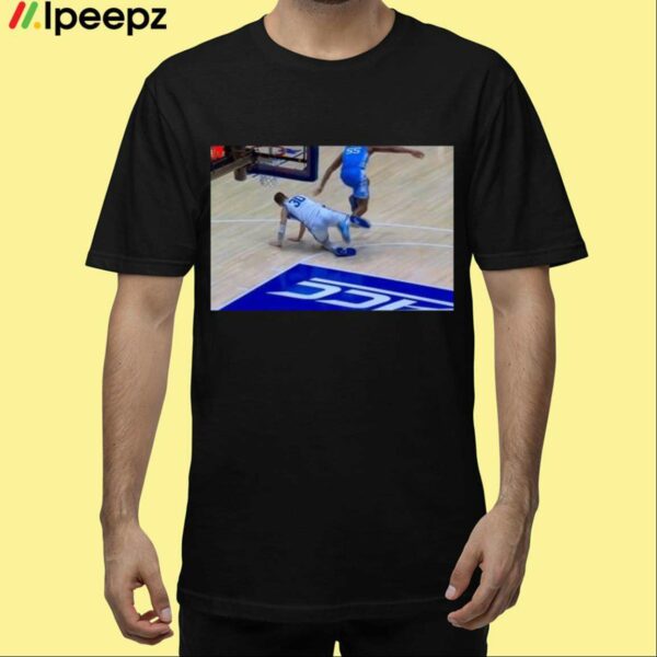 Kyle Filipowski Trips Harrison Ingram Photo Shirt