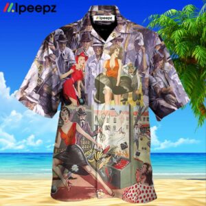 Lawn Bowling Oop Look Girl And Lawn Bowling Hawaiian Shirt