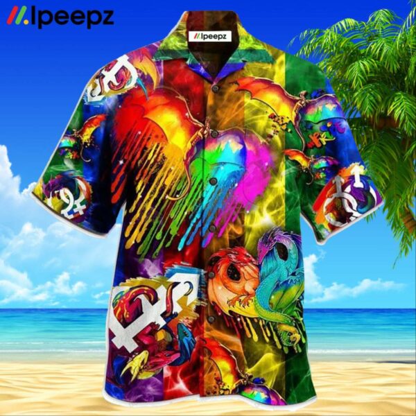 Lgbt Dragon Love Life Awesome Hawaiian Shirt