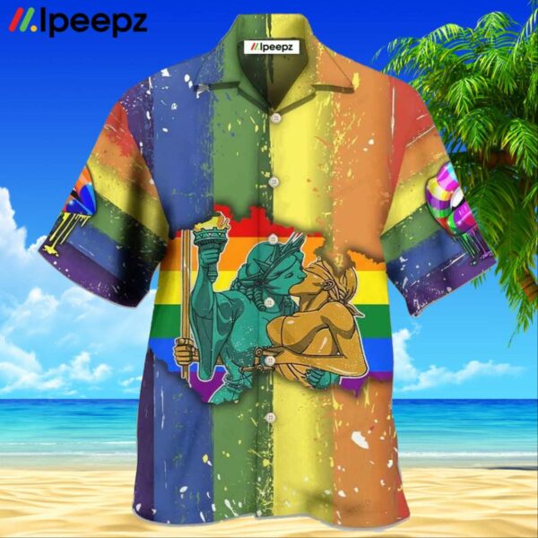 Lgbt Liberty And Justice For All Cool Hawaiian Shirt