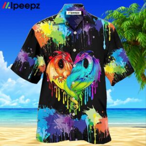 Lgbt Pride Dragon Colorful Hawaiian Shirt