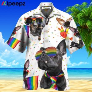Lgbt Pride French Bulldog Hawaiian Shirt