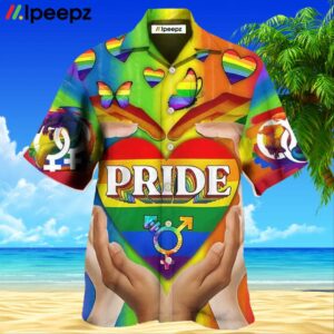 Lgbt Pride Love Heart Hawaiian Shirt