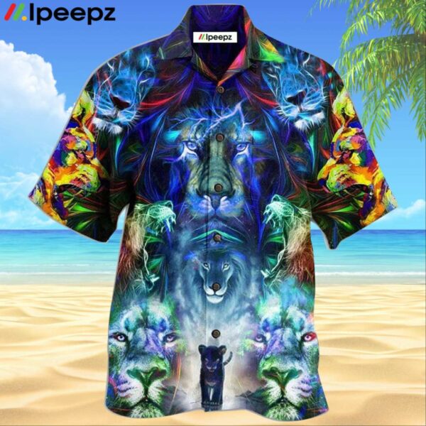 Lion Be Coming King With Colorful Pattern Hawaiian Shirt
