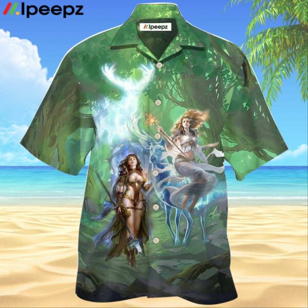 Magic Amazing I Believe In Magic With Green Hawaiian Shirt