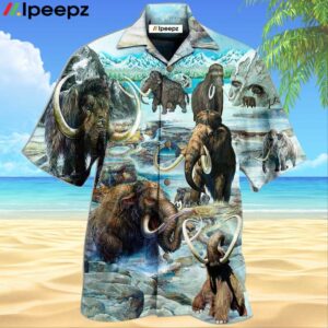 Mammoth Animals Back To Time Mammoth Alive Hawaiian Shirt