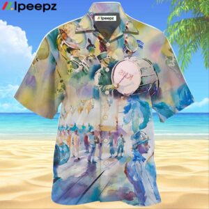 Marching Band Blur Art Hawaiian Shirt