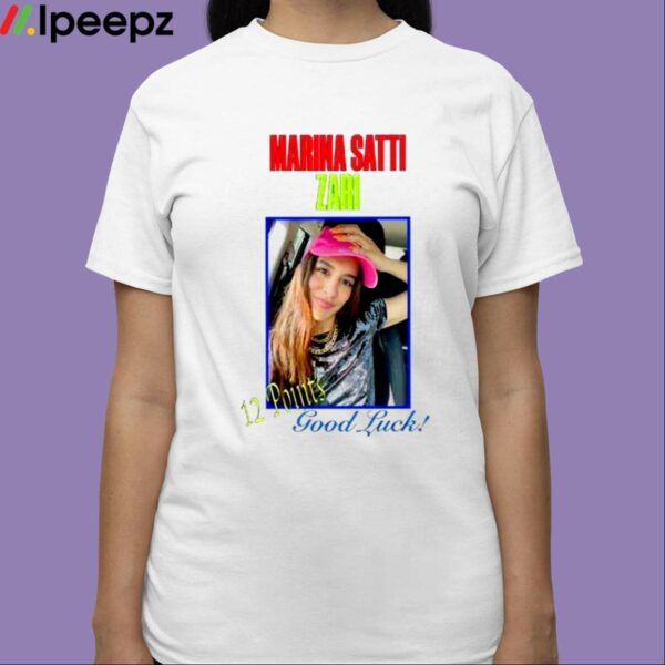 Marina Satti Zari 12 Points Good Luck Shirt