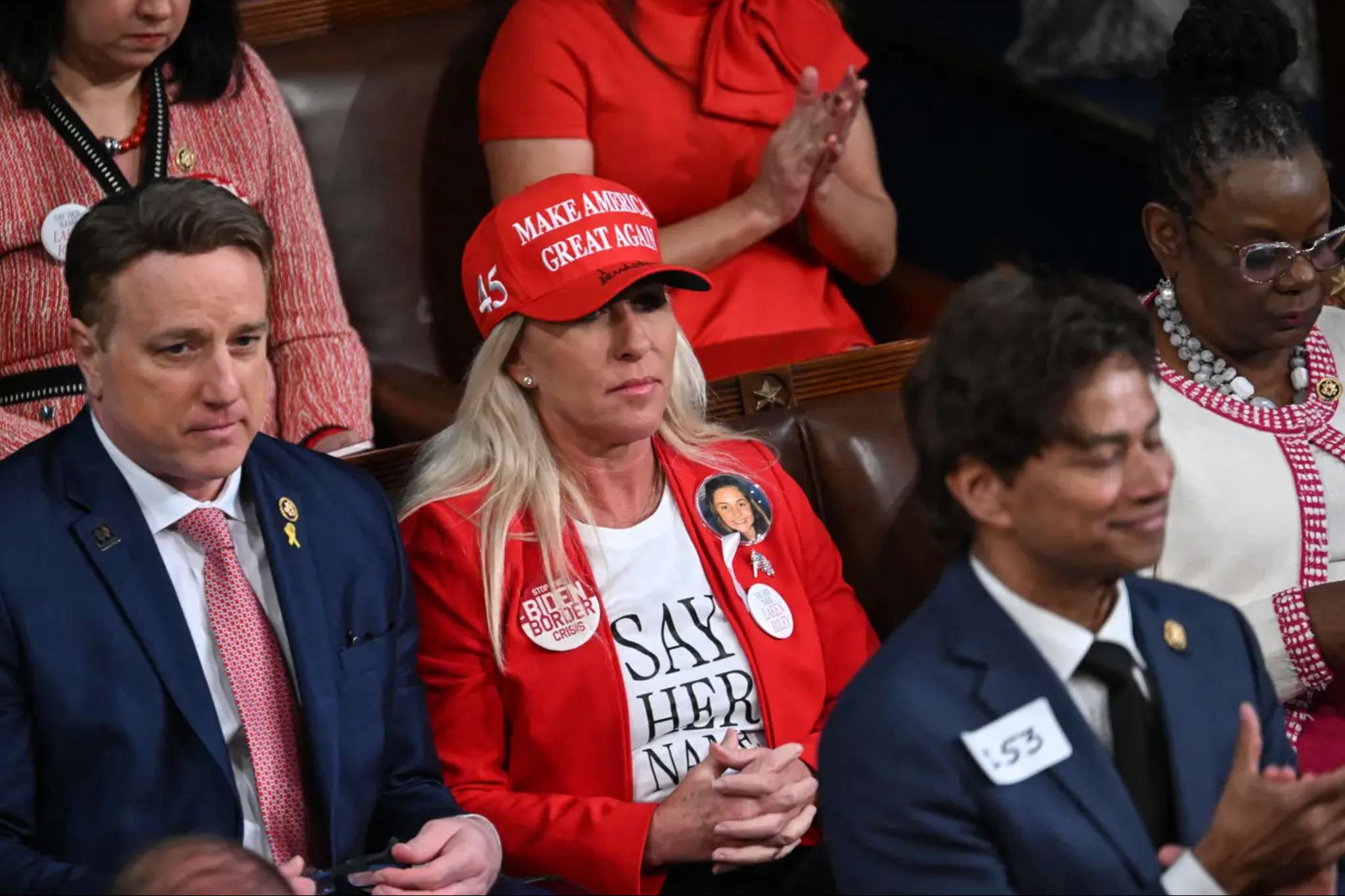 Marjorie Taylor Greene was recently observed donning a MAGA hat