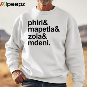 Mbekezeli Wearing Phiri Mapetla Zola Mdeni Shirt