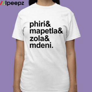 Mbekezeli Wearing Phiri Mapetla Zola Mdeni Shirt