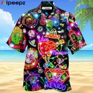 Mexico Neon Color With Blink Hawaiian Shirt