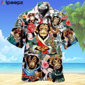 Monkey So Funny Smile Like A Monkey Hawaiian Shirt