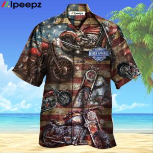 Motorcycle No Plans No Maps America Ver Hawaiian Shirt