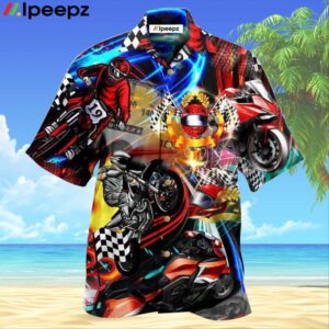 Motorcycle Race The Rain Ride The Wind Hawaiian Shirt