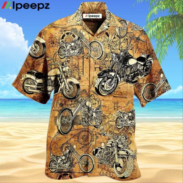 Motorcycle Vintage Im Cool Hawaiian Shirt
