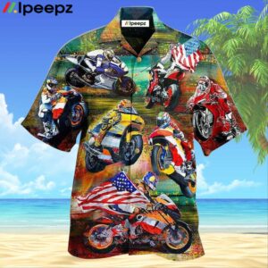 Motorsport Racing America Awesome Hawaiian Shirt