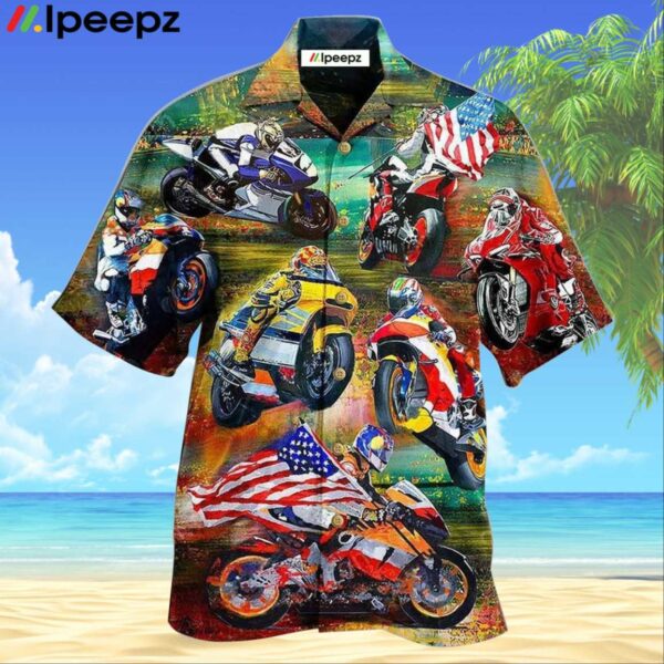 Motorsport Racing America Awesome Hawaiian Shirt