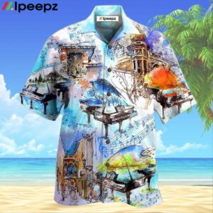 Music Fly Everywhere Of The World Hawaiian Shirt