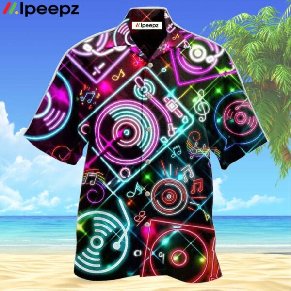 Music Record Player In Memory Awesome Hawaiian Shirt