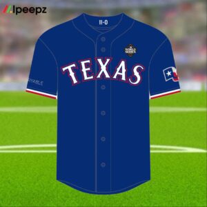 Rangers Josh Adolis Garcia Replica Postseason Jersey 2024 Giveaway