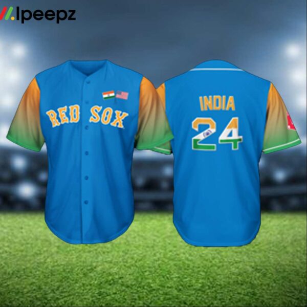 Red Sox India Celebration Jersey 2024 Giveaway