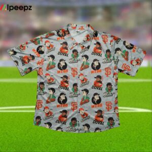 SF Giants Players Aloha Shirt 2024 Giveaway
