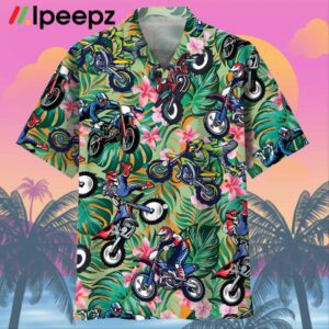 Summer Dirt Bike Hawaiian Shirt