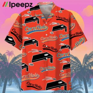 Vintage Cornhole Hawaiian Shirt