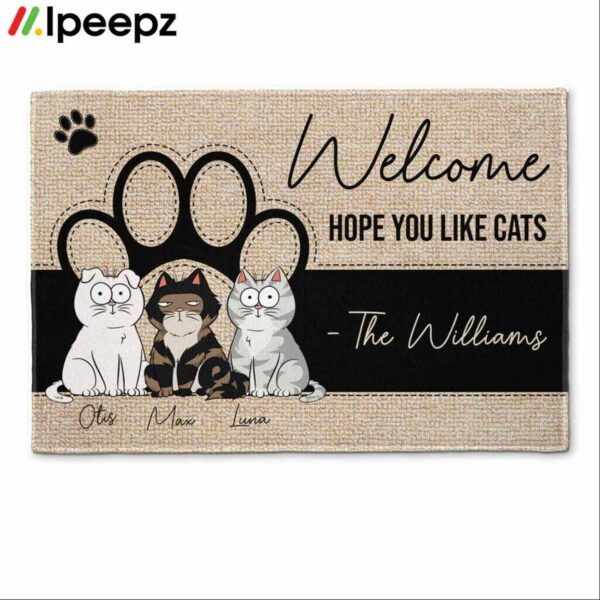 Welcome Hope You Like Cats The Williams Doormat