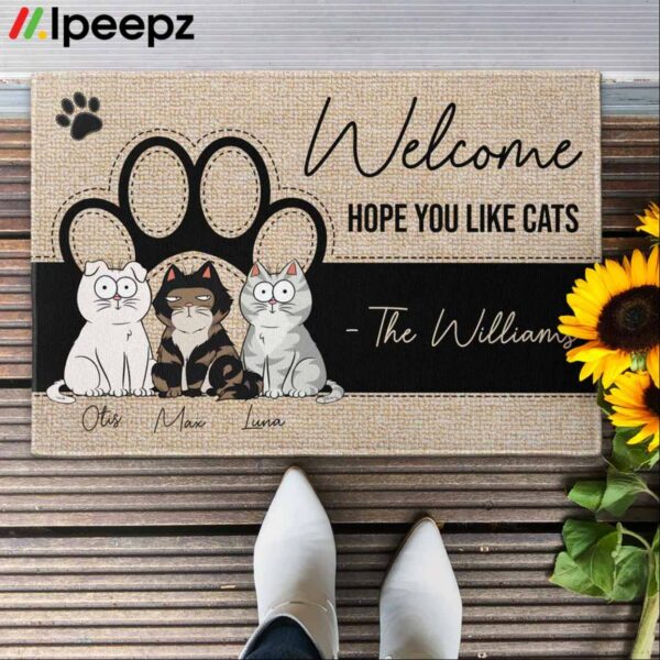 Welcome Hope You Like Cats The Williams Doormat