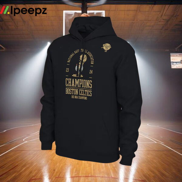 Boston Celtics 18 Time Finals Champions Locker Room Hoodie