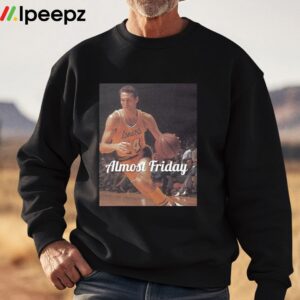 Jerry West Almost Friday Photo Logo Shirt