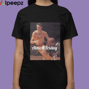 Jerry West Almost Friday Photo Logo Shirt